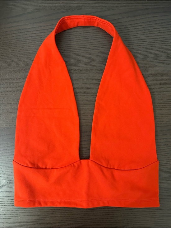 wild fable Tops - wild fable Bright Red Halter Crop Top